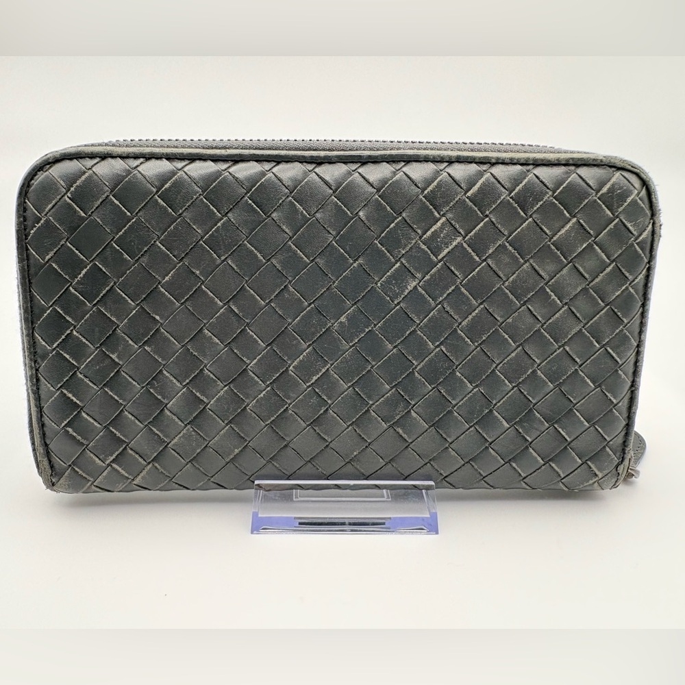 Bottega Veneta Intrecciato Zip Around Wallet – Black | Made in Italy